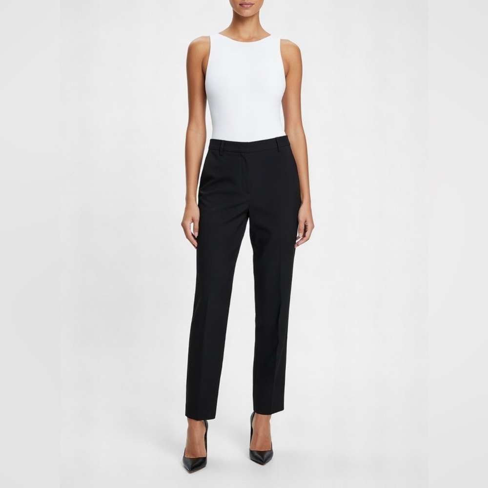 Bally Black Straight Leg Tailored Trousers Dress Pants NWT Size 6